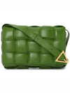 Gold Padded Cassette Padded Nappa Leather Small Cross Bag Military Green - BOTTEGA VENETA - BALAAN 2