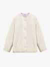 Nesme Reversible Quilted Single Coat Beige Lilac - ISABEL MARANT - BALAAN 2