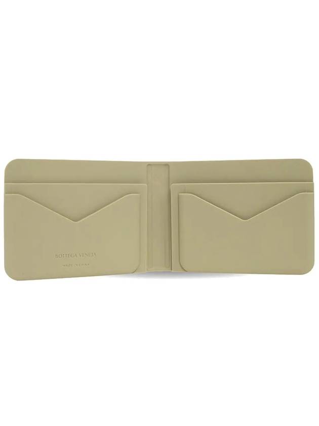 Intrecciato Rubber Half Wallet Light Khaki - BOTTEGA VENETA - BALAAN 5