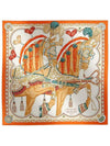 Harnais De Coeur Silk 90 Scarf Orange - HERMES - BALAAN 2