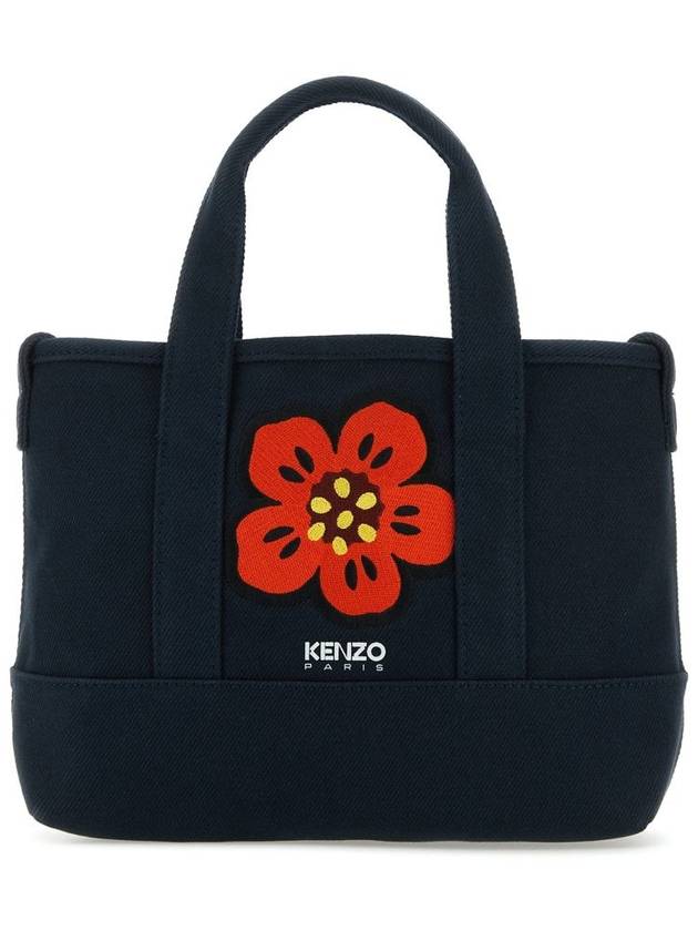 Small Utility Canvas Tote Bag Blue - KENZO - BALAAN 2