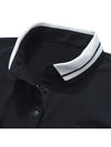 Golf Wear Brushed Pique Golf T-shirt WB21FAWT02BK Black - WHITEBALL - BALAAN 5