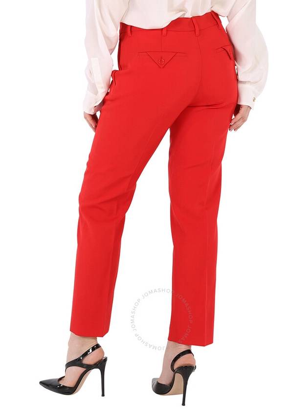 tailored trousers straight pants red - BURBERRY - BALAAN 4