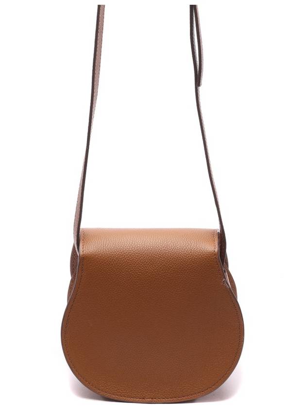 Marcie Saddle Small Grained Leather Cross Bag Brown - CHLOE - BALAAN 5