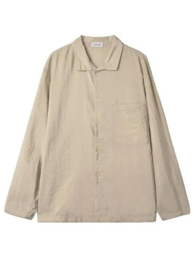 stand collar shirt dusty mastic - LEMAIRE - BALAAN 1