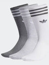 Solid Crew Socks 3 Pack Set Mix Color - ADIDAS - BALAAN 2