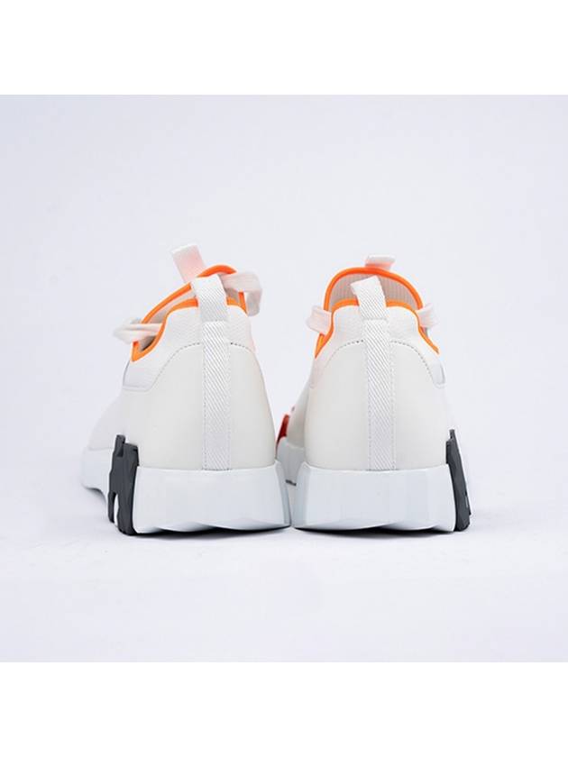 Depart Sneakers Knit Calfskin Blanc - HERMES - BALAAN 5