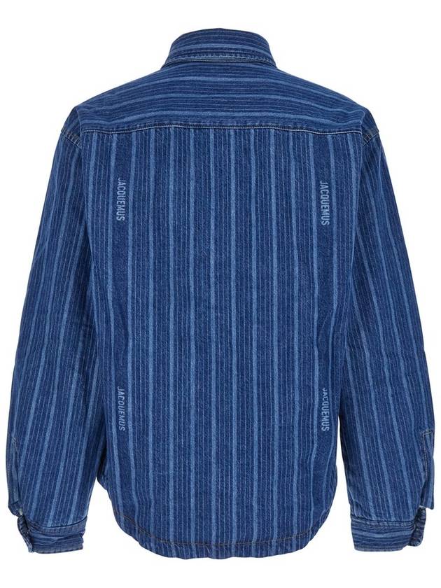 La Chemise Boulanger Long Sleeve Shirt Blue Stripes - JACQUEMUS - BALAAN 3