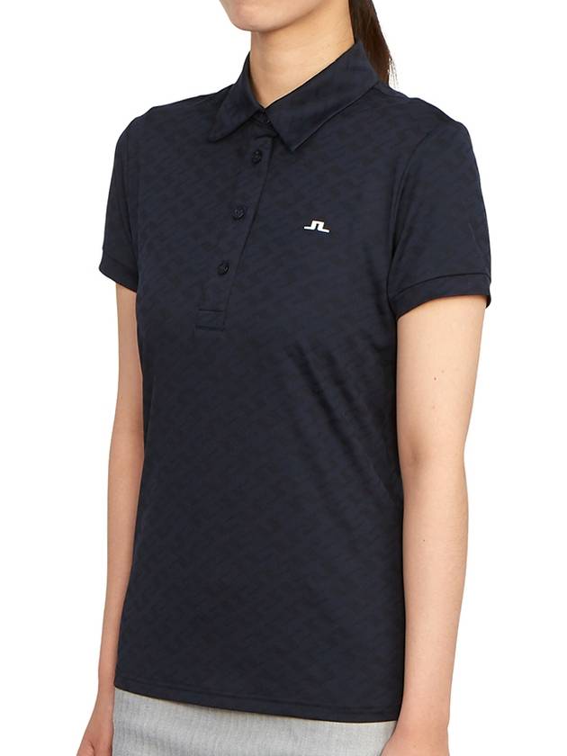 Golf Alaya Jacquard Polo GWJT07569 6855 Women's Alaya Jacquard Polo - J.LINDEBERG - BALAAN 3