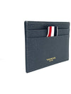 Lobster Pebble Grain Leather Card Wallet Dark Grey - THOM BROWNE - BALAAN 3