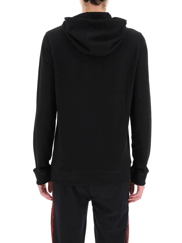 Center Logo Patch Hoodie Black - HUGO BOSS - BALAAN 4