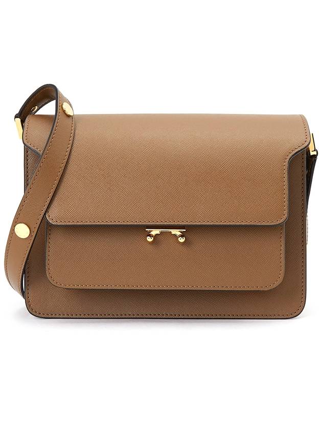 Saffiano Trunk Medium Shoulder Bag Brown - MARNI - BALAAN 2