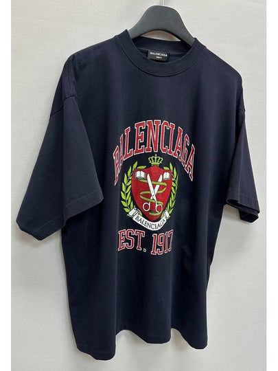 College logo short sleeve t shirt 1 - BALENCIAGA - BALAAN 2