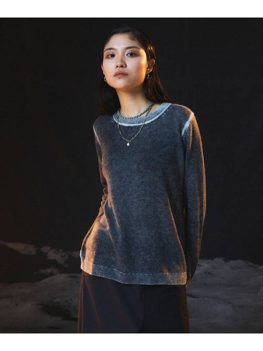 Pure Cashmere Luna Knit Top Gray - PEOPLE OF THE WORLD - BALAAN 2