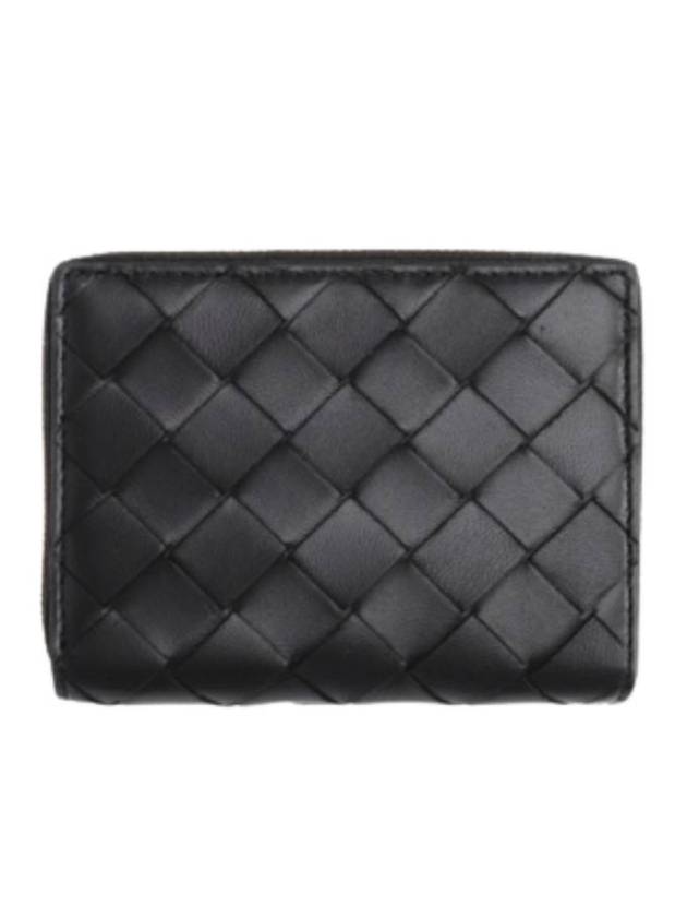 Bifold Zip Halfwallet Black - BOTTEGA VENETA - BALAAN.