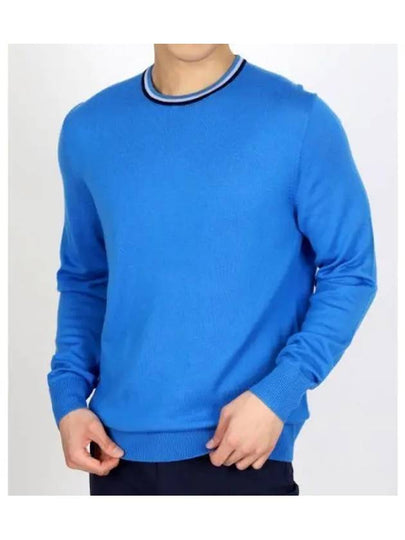 Crew Neck Merino Wool Sweater Blue - G/FORE - BALAAN 2