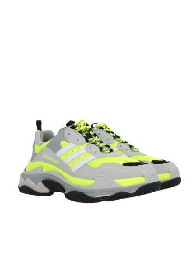 Adidas Triple S Lace-Up Low-Top Sneakers Yellow Grey - BALENCIAGA - BALAAN 6