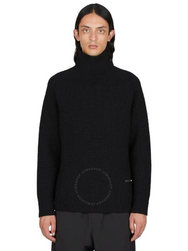 OAMC Men's Black High-Neck Wool Jumper, Size Large - OAMC - BALAAN 1