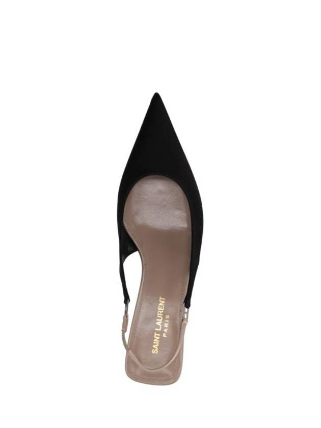 Women's Cherish Sling Back Pumps Heels Black - SAINT LAURENT - BALAAN 5