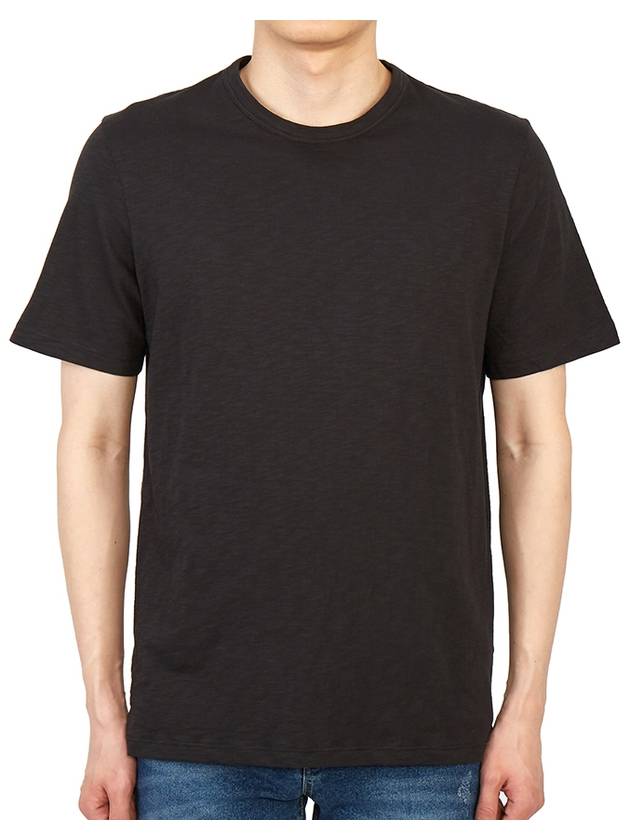 Essential Cosmos Short Sleeve T-Shirt Black - THEORY - BALAAN.