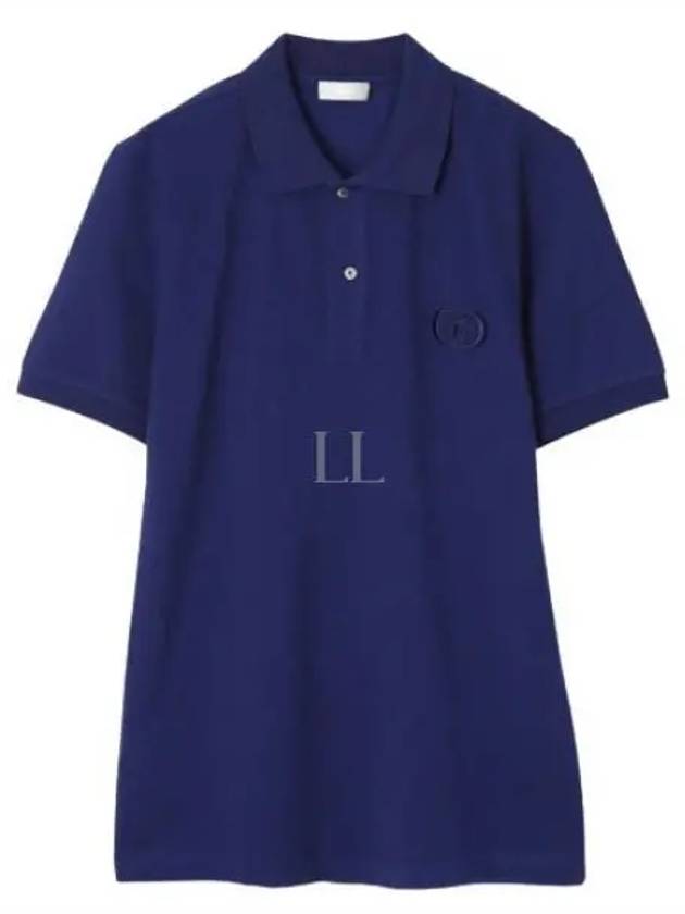 CD Icon Cotton Polo Shirt Navy - DIOR - BALAAN 2