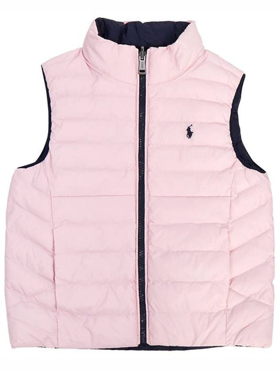 Kids Double-Sided Padded Vest Pink - POLO RALPH LAUREN - BALAAN 2