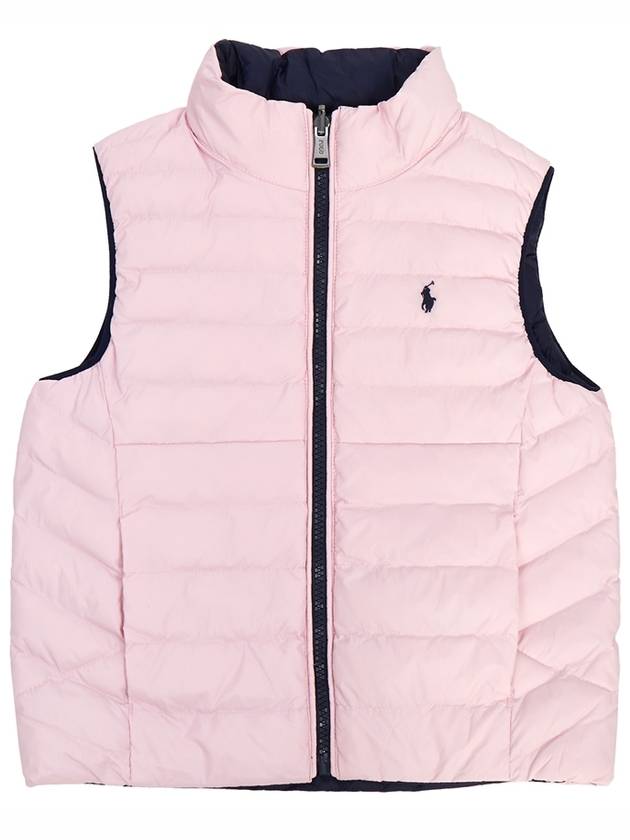 Kids Double-Sided Padded Vest Pink - POLO RALPH LAUREN - BALAAN 1