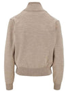 Small Heart Logo Turtleneck Beige - AMI - BALAAN 3