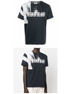 Motion Saturation One Garment Dyed Short Sleeve T-Shirt Navy - STONE ISLAND - BALAAN 5