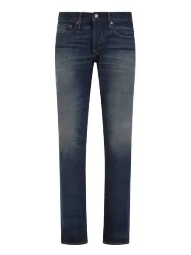 Cotton Straight Jeans Blue - TOM FORD - BALAAN 2