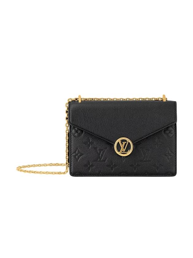 Wallet On Chain Rosy Shoulder Bag Black - LOUIS VUITTON - BALAAN 1