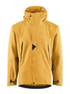 Men's Asynja Waterproof Hooded Zip-Up Jacket Amber Gold - KLATTERMUSEN - BALAAN 2