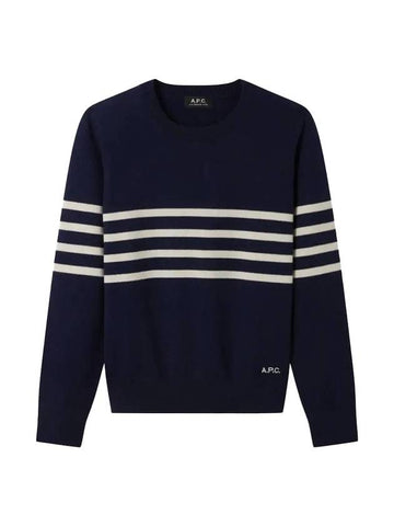 Georgia Georgia striped knit top navy - A.P.C. - BALAAN 1