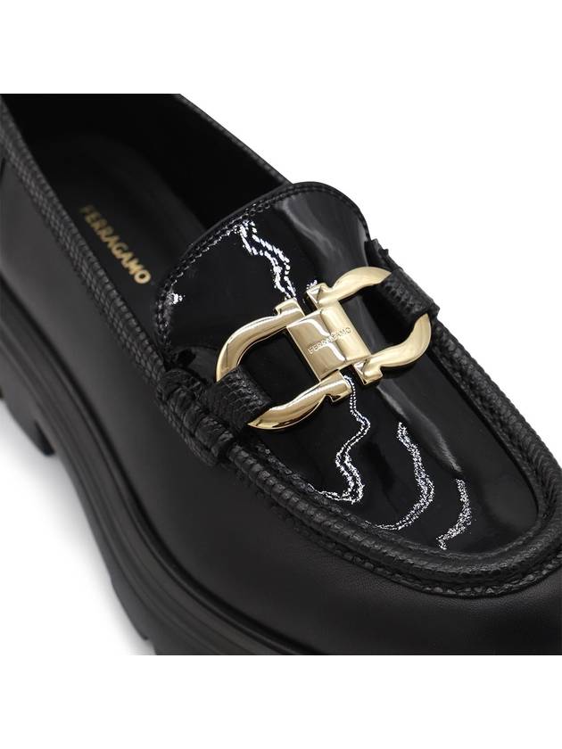 Salvatore Ferragamo Black Leather Loafers - SALVATORE FERRAGAMO - BALAAN 3