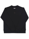 Embroidered Logo Sweatshirt Black - MONCLER - BALAAN 2