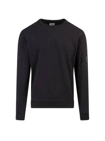 Lens Wappen Light Fleece Sweatshirt Black - CP COMPANY - BALAAN 1