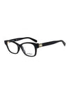 Square Frame Eyeglasses Black - SALVATORE FERRAGAMO - BALAAN 1