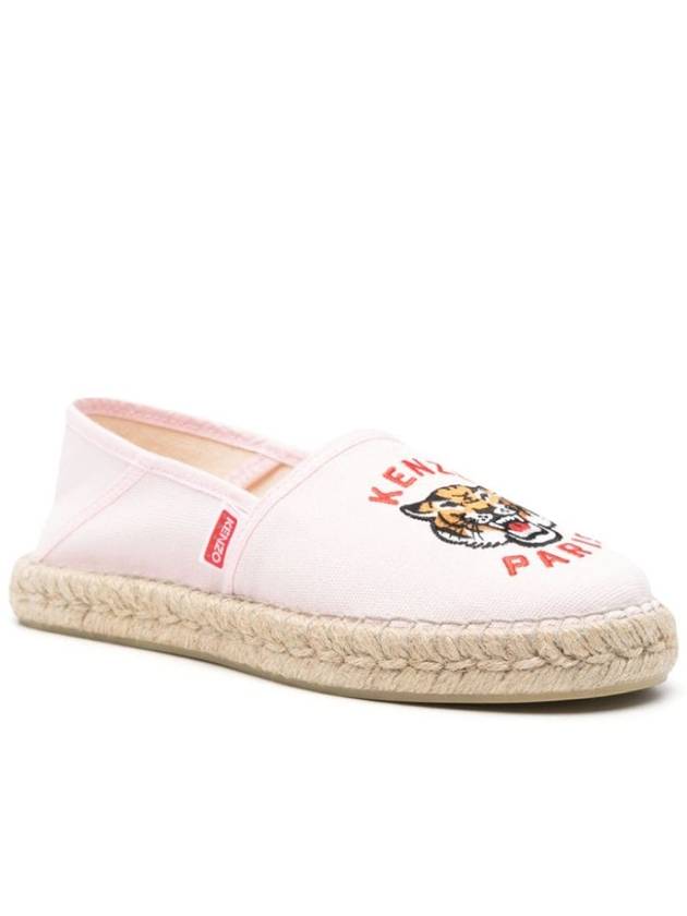 Tiger Canvas Espadrilles Pink - KENZO - BALAAN 3