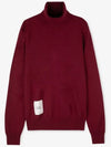 Men's Signature Logo Pullover Cashmere Wool Knit Top Red - MAISON MARGIELA - BALAAN 3