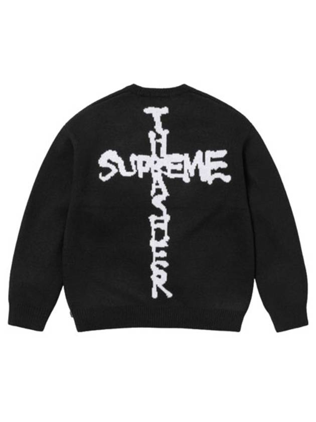 Men s x Thrasher Sweater Black - SUPREME - BALAAN 1