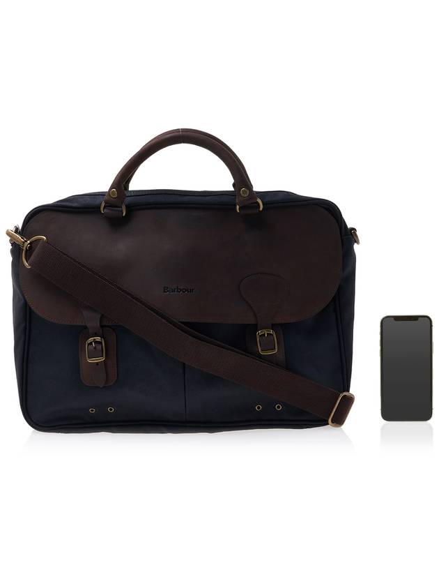 waxed cotton briefcase - BARBOUR - BALAAN 7