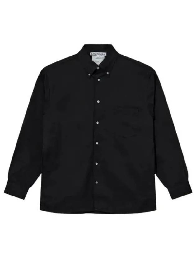 Button Up Over Long Sleeve Shirt Black - ACNE STUDIOS - BALAAN 2