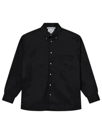 Button Up Over Long Sleeve Shirt Black - ACNE STUDIOS - BALAAN 2