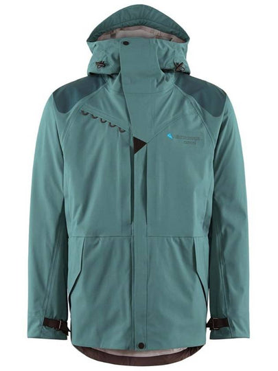 Skirner Waterproof Zip-Up Jacket Frost Green - KLATTERMUSEN - BALAAN 2