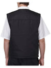 Triangle Logo Re-Nylon Padded Vest Black - PRADA - BALAAN 3