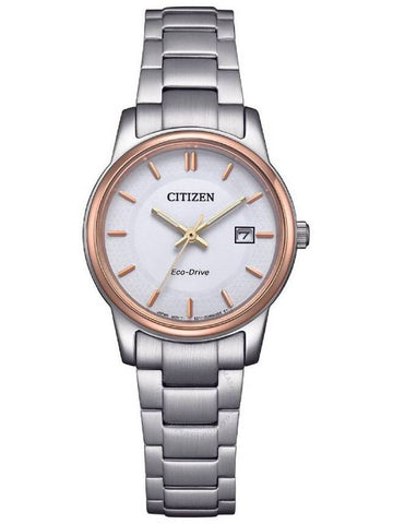 Citizen Eco-Drive White Dial Two-Tone Ladies Watch EW2319-71A - CITIZEN - BALAAN 1