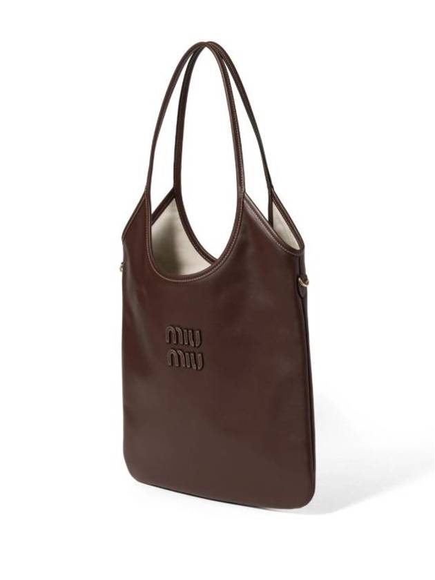 Ivy Leather Shoulder Bag Briarwood - MIU MIU - BALAAN 3