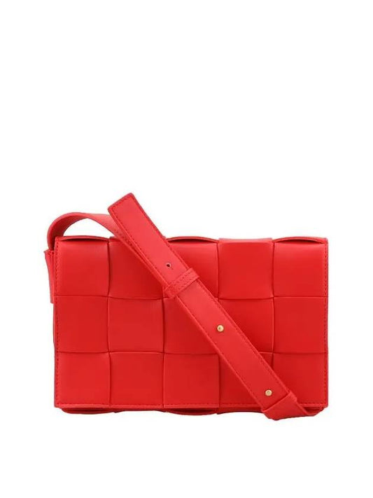 Intrecciato Cassette Cross Bag Red - BOTTEGA VENETA - BALAAN 2