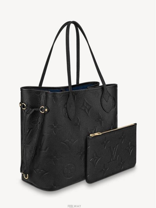 Neverfull MM Monogram Empreinte Tote Bag Noir - LOUIS VUITTON - BALAAN 4