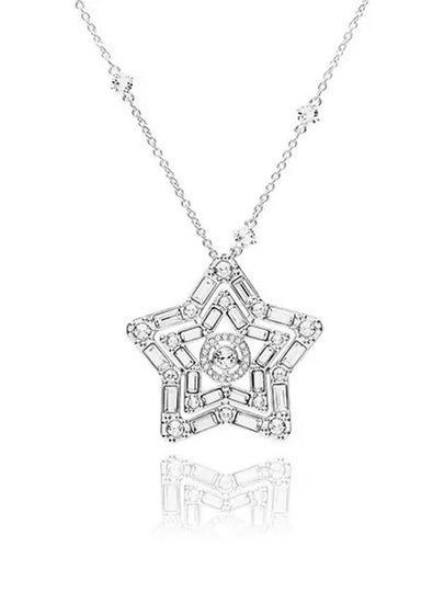 Stilla Star Pendant Necklace Silver - SWAROVSKI - BALAAN 2